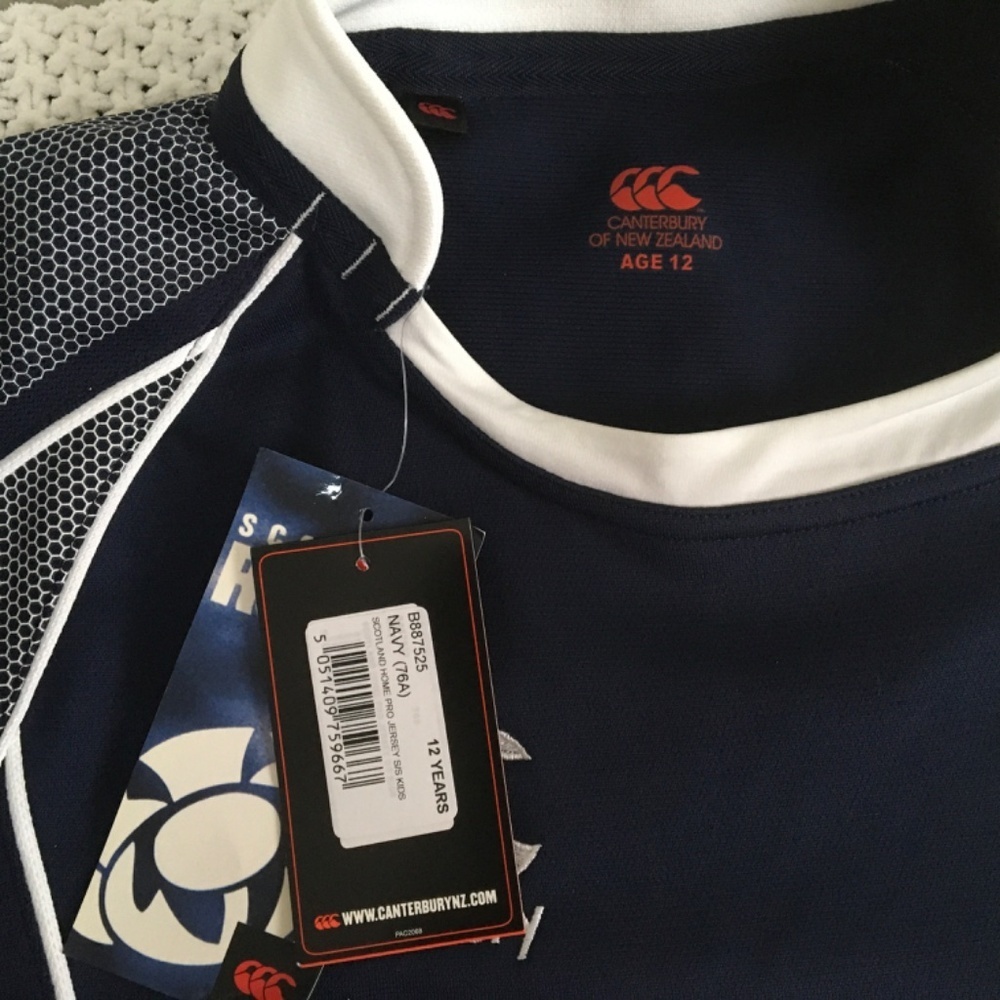 CANTERBURY RUGBY JERSEY NEW WITH TAGS, SIZE KIDS 12 - Picture 3 of 4